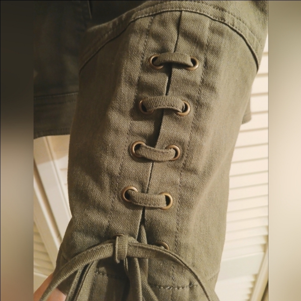 Military green denim jacket XL in EUC *FINAL* - Picture 2 of 12